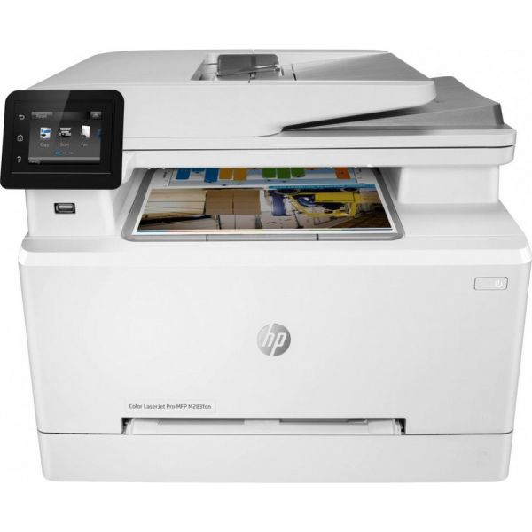 МФУ HP Color LaserJet Pro M283fdn A4 лазерный белый [7kw74a]