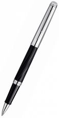 Ручка роллер WATERMAN Hemisphere (S0921210) Deluxe Silky CT (F) чернила: черный нержавеющая сталь блестящий хром